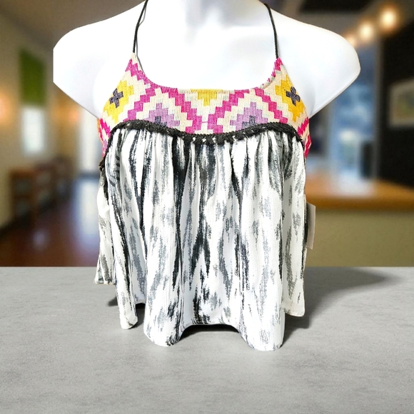 Rip Curl Multicolor Halter Tank Top - Picture 1 of 15